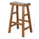 Marv Barstool Set of 2 Saddle Seat Rustic Oak Mahogany Wood 30’’ BM325308