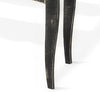 Rena Side End Table with Scallop Trim 28’’ Rustic Black Mahogany BM325320