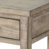 Rena Side End Table 2 Drawers 1 Shelf 28’’ Light Brown Mahogany