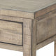 Rena Side End Table 2 Drawers 1 Shelf 28’’ Light Brown Mahogany