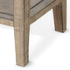Rena Side End Table 2 Drawers 1 Shelf 28’’ Light Brown Mahogany
