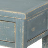 Rena Side End Table 2 Drawers 1 Shelf 28’’ Rustic Green Mahogany BM325348