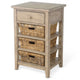 Rena End Table 3 Natural Rattan Storage Baskets 20’’ Brown Wood BM325350