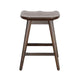 Ameri Counter Height Stool Saddle Seat Dark Brown Mahogany BM325356