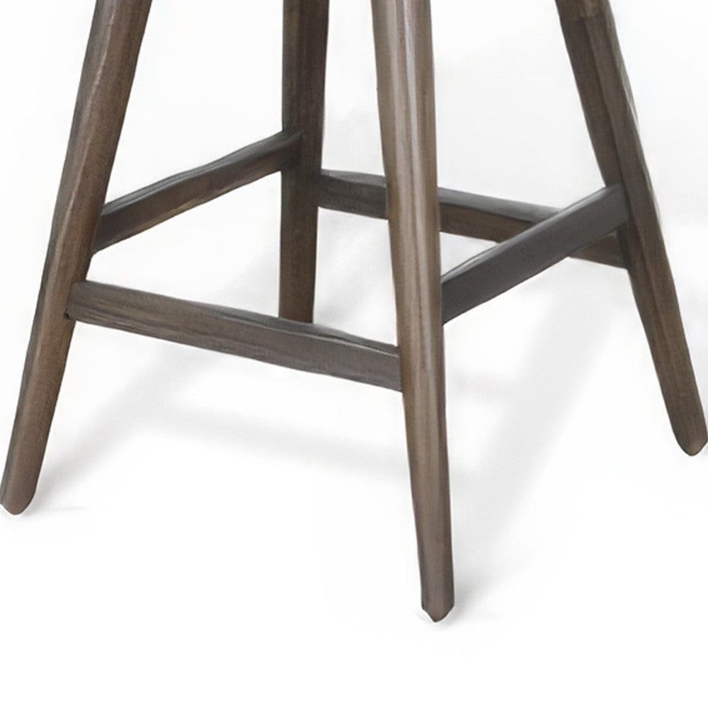 Ameri Counter Height Stool Saddle Seat Dark Brown Mahogany BM325356