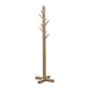 Rena Coat Hat Rack Stand 8 Wood Stems 72’’ Light Brown Mahogany Wood