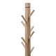 Rena Coat Hat Rack Stand 8 Wood Stems 72’’ Light Brown Mahogany Wood
