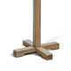 Rena Coat, Hat Rack Stand, 8 Wood Stems, 72" Light Brown Mahogany Wood