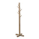 Rena Coat, Hat Rack Stand, 8 Wood Stems, 72" Light Brown Mahogany Wood