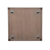Yael Coffee Table with Caster Wheels, 48" Light Brown Mahogany
