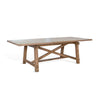 Anva Dining Table with Extendable Plank Top 76-96’’ Brown Mahogany BM325396