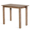 Rena Bar Height Dining Table | 48’’ Rectangular Top | Beige Brown Mahogany Wood BM325401