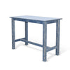 Rena Counter Height Table 48’’ Rectangular Ocean Blue Mahogany Wood BM325404