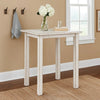 Rena Counter Table, 48" Rustic Rectangular White Sand Mahogany Wood