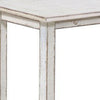 Rena Bar Height Table 48’’ Rustic Rectangular White Sand Mahogany Wood BM325409