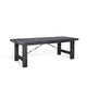 Rena Dining Table, 2 Extension Leaves, 86-122" Rustic Black Mahogany