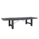 Rena Dining Table 2 Extension Leaves 86-122’’ Rustic Black Mahogany BM325410