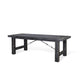 Rena Dining Table 2 Extension Leaves 86-122’’ Rustic Black Mahogany BM325410