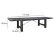 Rena Dining Table 2 Extension Leaves 86-122’’ Rustic Black Mahogany BM325410