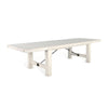 Rena Dining Table, 2 Extension Leaf, 86-122" Rustic White Mahogany