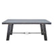 Rena Dining Table with Turnbuckles 74’’ Black Sand Mahogany Wood BM325412