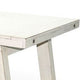 Rena Dining Table with Turnbuckles 74’’ Rustic Off-White Mahogany Wood BM325413