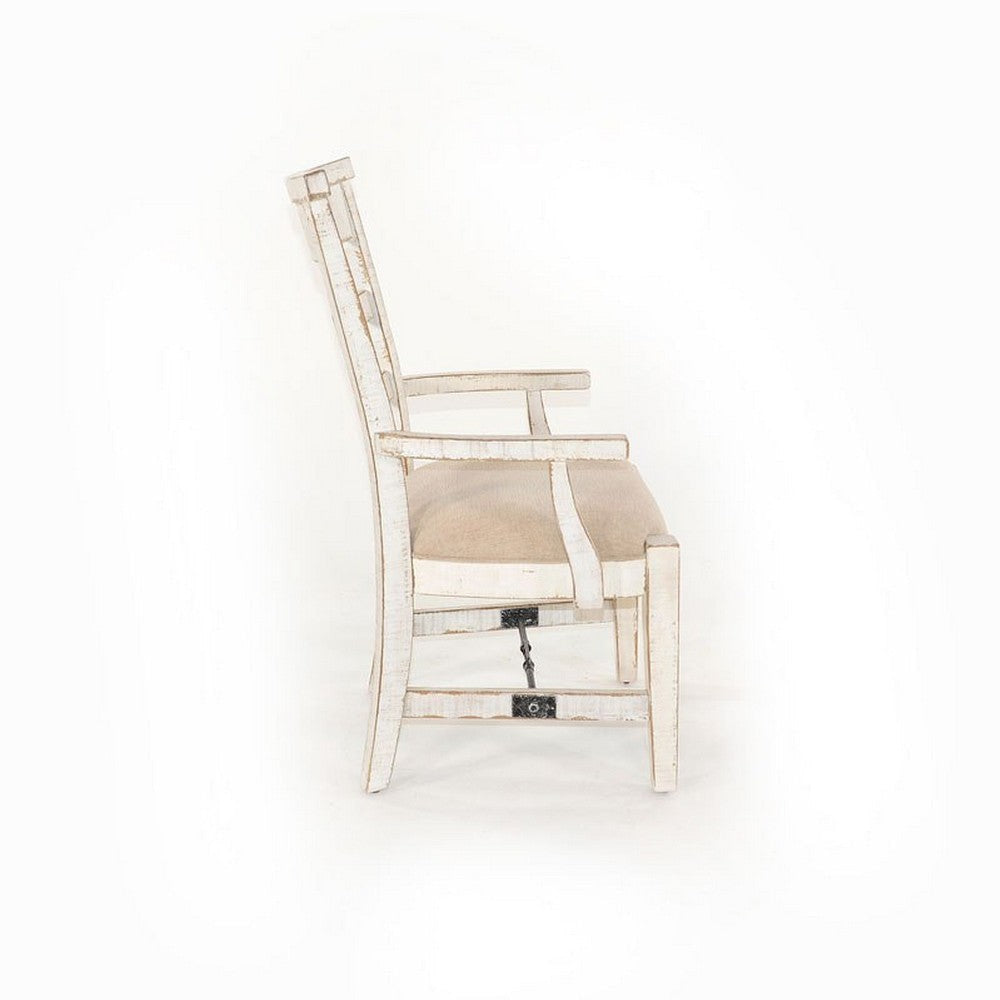 Rena Dining Armchair Set of 2 Metal Turnbuckle Black Mahogany Wood BM325423