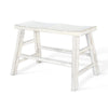 Rena Counter Height Bench | Trestle Legs with Footrests | 33’’ Wide White Sand Mahogany Wood BM325444