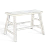 Rena Counter Height Bench | Trestle Legs with Footrests | 33’’ Wide White Sand Mahogany Wood BM325444