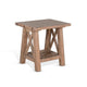 Anva End Table Light Brown Mahogany Wood 1 Shelf Rectangular 24’’ BM325474