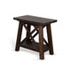 Anva Accent Chairside Table Dark Brown Mahogany Wood Rectangular 28’’ BM325477