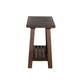 Anva Accent Chairside Table Dark Brown Mahogany Wood Rectangular 28’’ BM325477