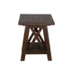 Anva Side End Table Dark Brown Mahogany Wood Shelf Rectangular 24’’ BM325478