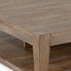 Lilly Coffee Table 1 Shelf Light Brown Mahogany Wood Square 48’’ BM325487