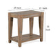 Lilly Accent Chairside Table Light Brown Mahogany Rectangular 25’’ BM325488