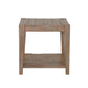 Lilly Side End Table 1 Shelf Light Brown Mahogany 24’’ Square Top BM325489
