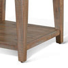 Lilly Side End Table 1 Shelf Light Brown Mahogany 24’’ Square Top BM325489