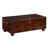 Odel Trunk Coffee Table Dark Brown Mahogany Rectangular 48’’ Top BM325491
