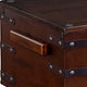 Odel Trunk Coffee Table Dark Brown Mahogany Rectangular 48’’ Top BM325491