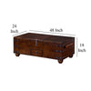 Odel Trunk Coffee Table Dark Brown Mahogany Rectangular 48’’ Top BM325491