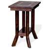 Odel Accent Chairside Table Dark Brown Mahogany Rectangular 25’’ Top BM325493