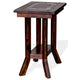 Odel Accent Chairside Table Dark Brown Mahogany Rectangular 25’’ Top BM325493
