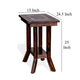 Odel Accent Chairside Table Dark Brown Mahogany Rectangular 25’’ Top BM325493