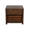 Flint End Table 1 Drawer 1 Crate Dark Brown Mahogany Wood 26’’ Top BM325507