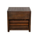 Flint End Table 1 Drawer 1 Crate Dark Brown Mahogany Wood 26’’ Top BM325507