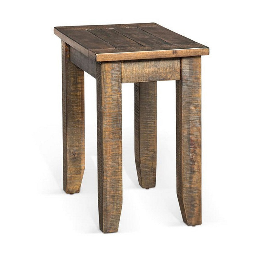 Flint Chairside End Table 22’’ Rectangular Top Dark Brown Mahogany BM325519
