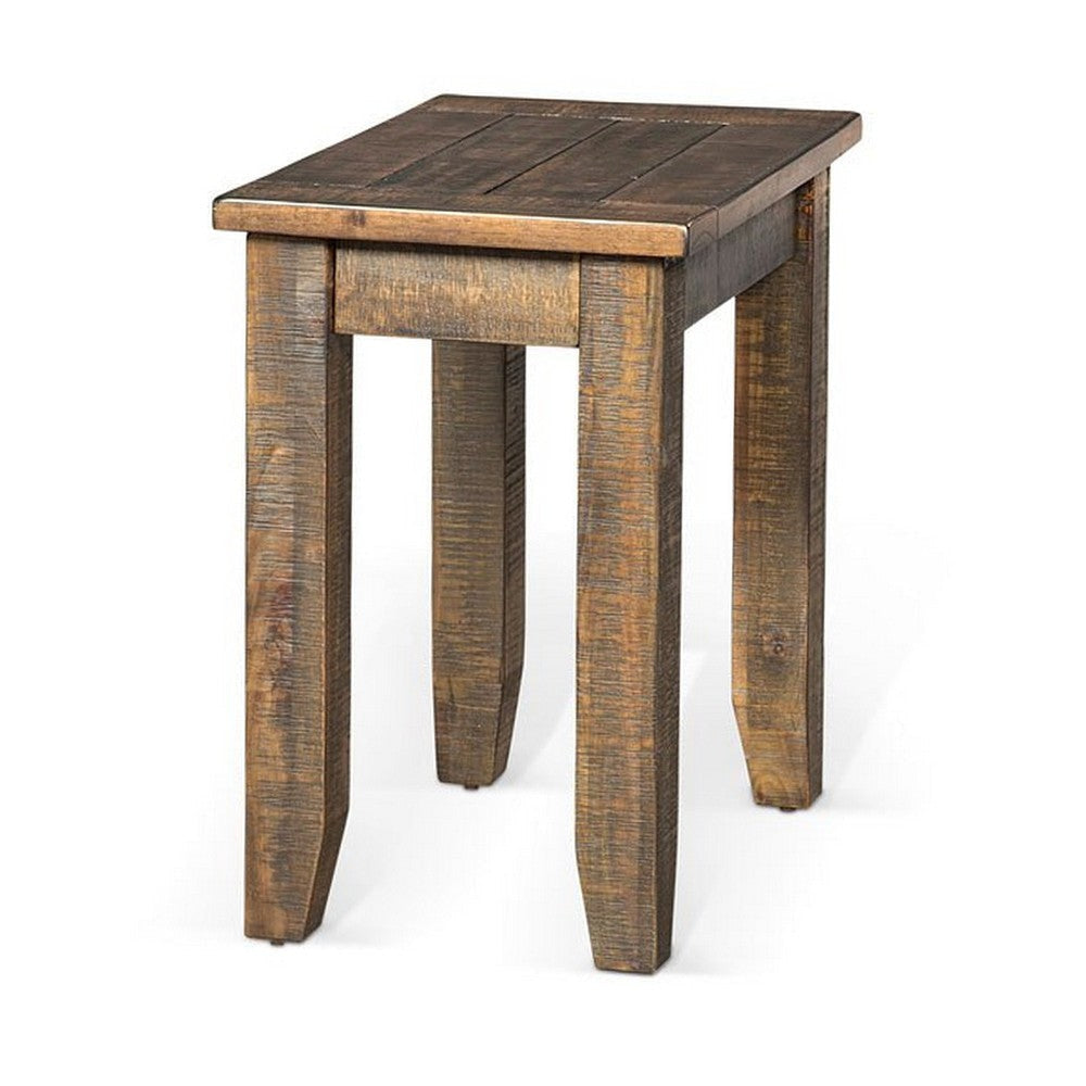 Flint Chairside End Table 22’’ Rectangular Top Dark Brown Mahogany BM325519