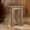 Flint Chairside End Table, 22" Rectangular Top, Dark Brown Mahogany