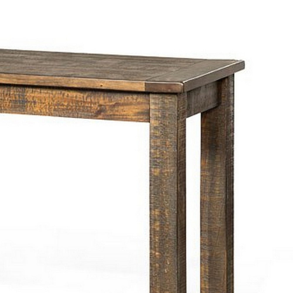 Flint Sofa Table, Dark Brown Mahogany Wood Frame, Rectangular 48" Top