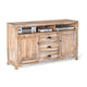 Rany TV Console 60Wx36H Light Brown Mahogany 5 Shelves 3 Drawers BM325528